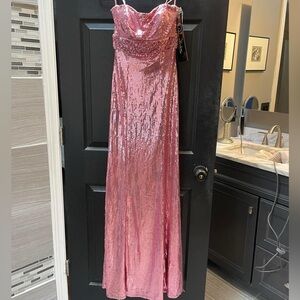 Gorgeous pink sequin gown NWT size 4